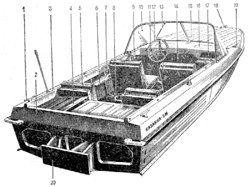 Тент транспортировочный Казанка 5М1 с выносным транцем